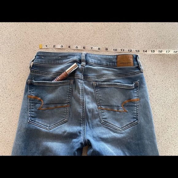 #17 AEO American Eagle Outfitters super stretch high rise leggings crop - Picture 2 of 8